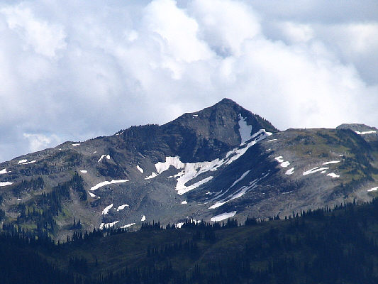 In this photo, it's about 7 km away as the crow flies.