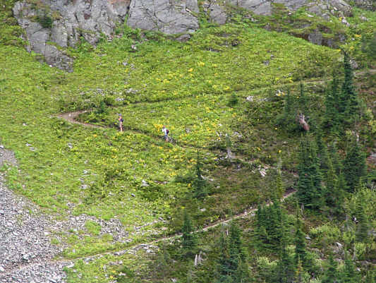 Despite the trail's popularity with mountain bikers, I still think the best way to visit this area is on foot.