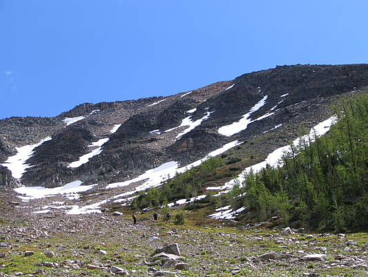 This is where Raff, Kelly and I headed left while everyone else headed right.