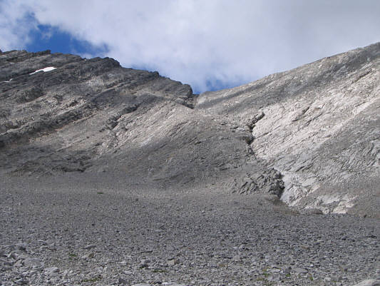 I stuck to the left of the major crack.