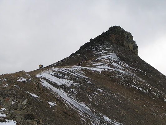 The scrambling on the summit block is the highlight of the trip.