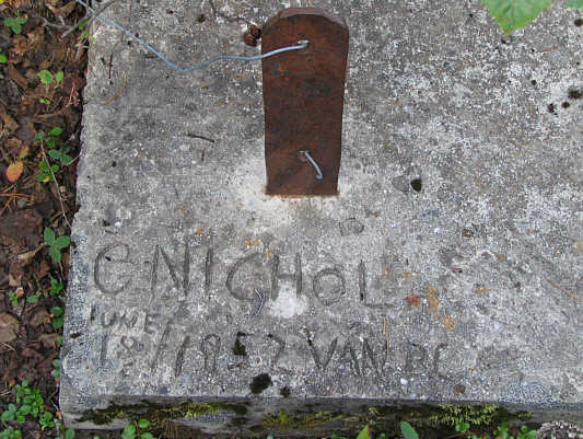 Apparently this person was a member of the crew that built the lookout tower.