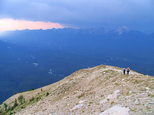 We could see lightning strikes on the horizon.