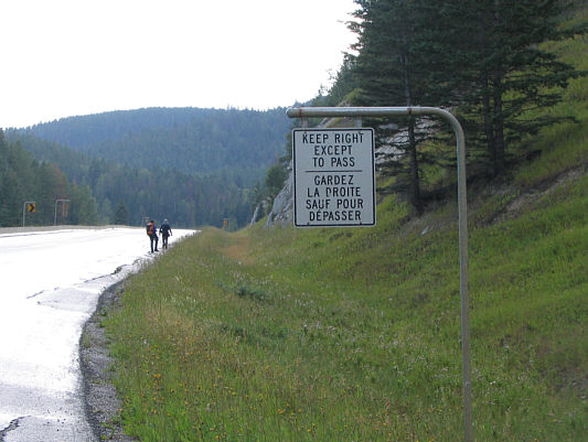 Sad to see so much garbage along the side of the highway...