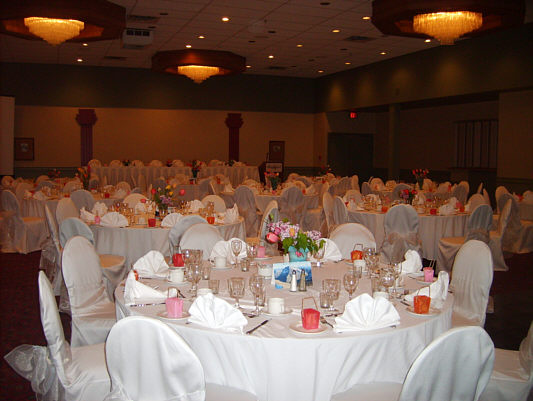 Kelly made all the fortune cookie boxes, and the tulips in the centerpieces all came from her garden.