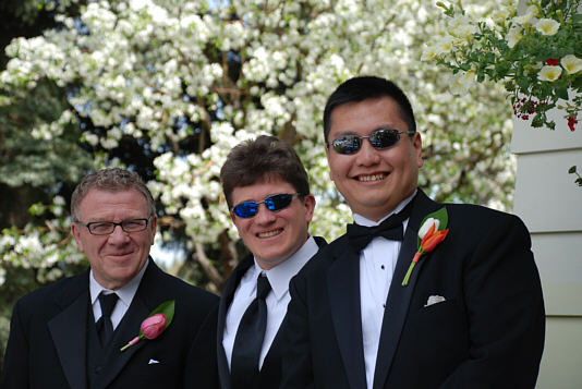 All the tuxedos were rented from Derks which has excellent service.