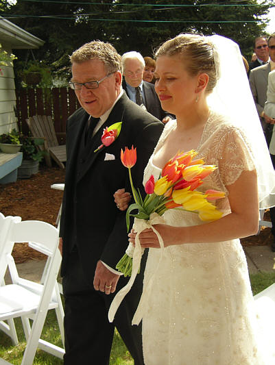 Here comes the bride!