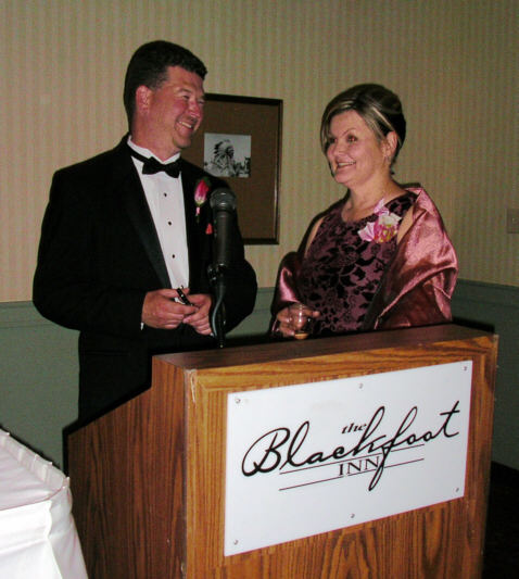 Una did a wonderful job as emcee at the reception.