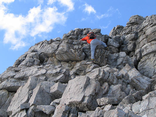 Paul's pants are a little too big for him!