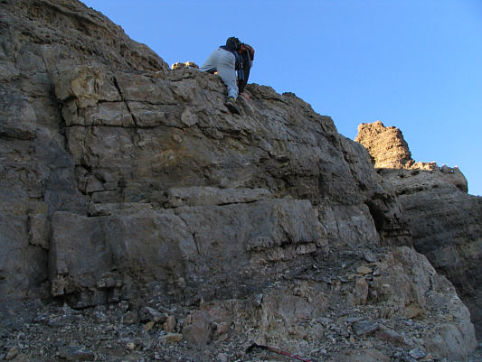 We should have simply retraced our ascent route.