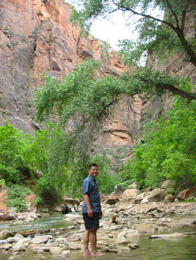 It was nice for a change to dip my feet in water that wasn't ice cold!