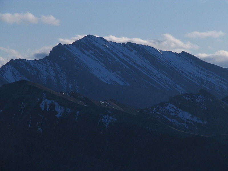And also shows off all the nasty down-climbs on the summit ridge!
