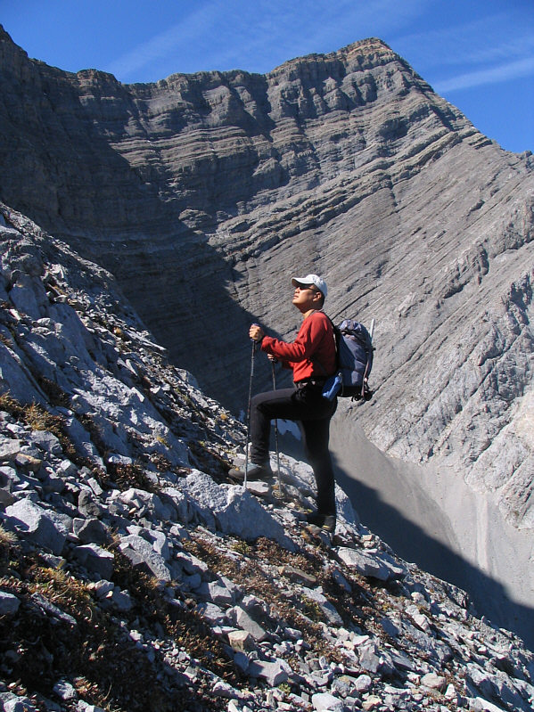 This same slope would be hell on my descent in the dark.