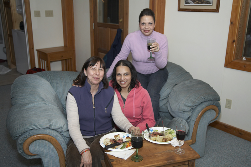 The chalet definitely could use a bigger dining table!