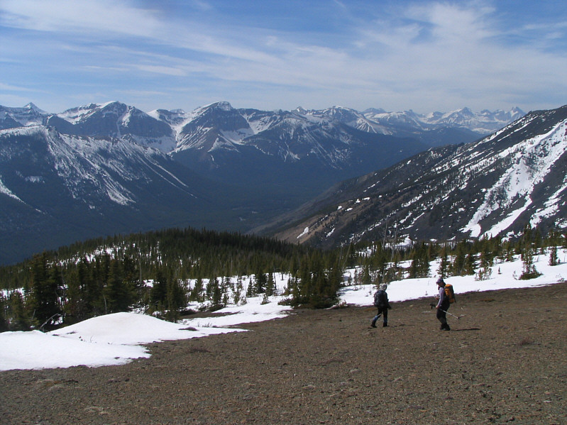 The sun was starting to get unbearably hot.  Thank goodness for the snow and trees.