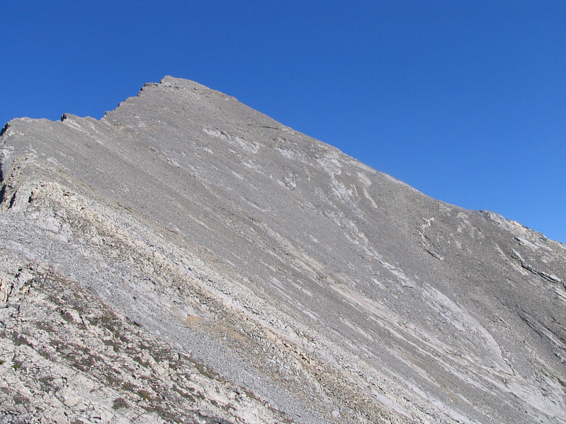 If you look closely, you can spot a herd of goats going over the opposite ridge.