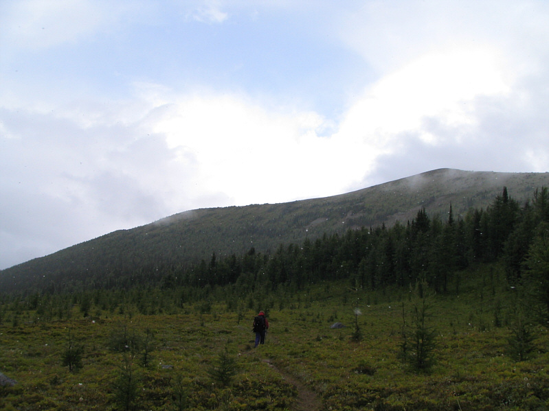 I scrambled up the ridge in the background the last time I was here.