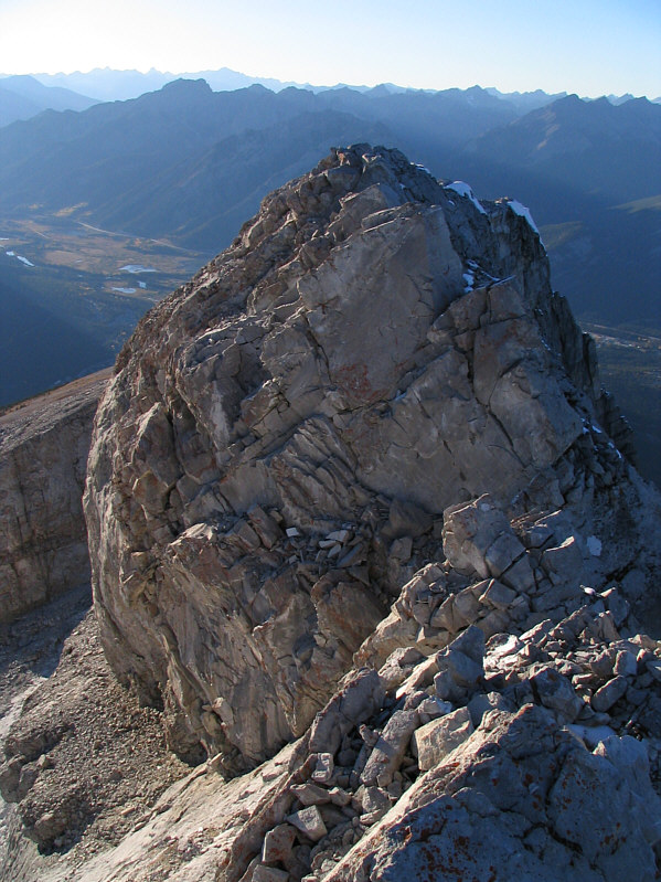 It doesn't look it in the photo, but the exposure is pretty unforgiving on both sides of the ridge.