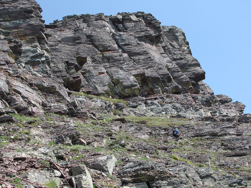 The first step up the weakness is the trickiest to climb.