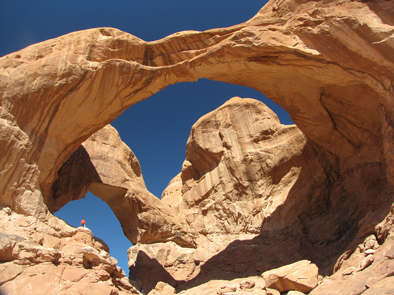 While Kelly took this photo for me, some tourist remarked to her that I should be careful not to fall.