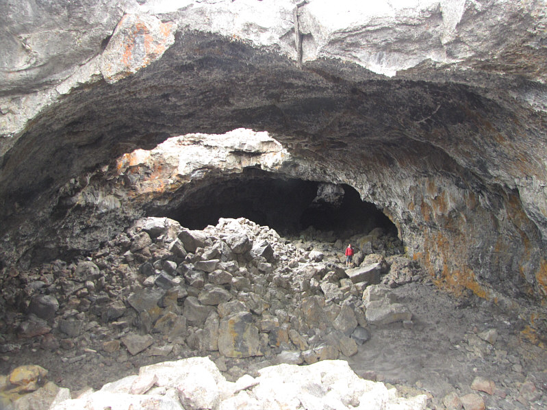 I wonder how often they check to see if other parts of the lava tube are about to collapse...