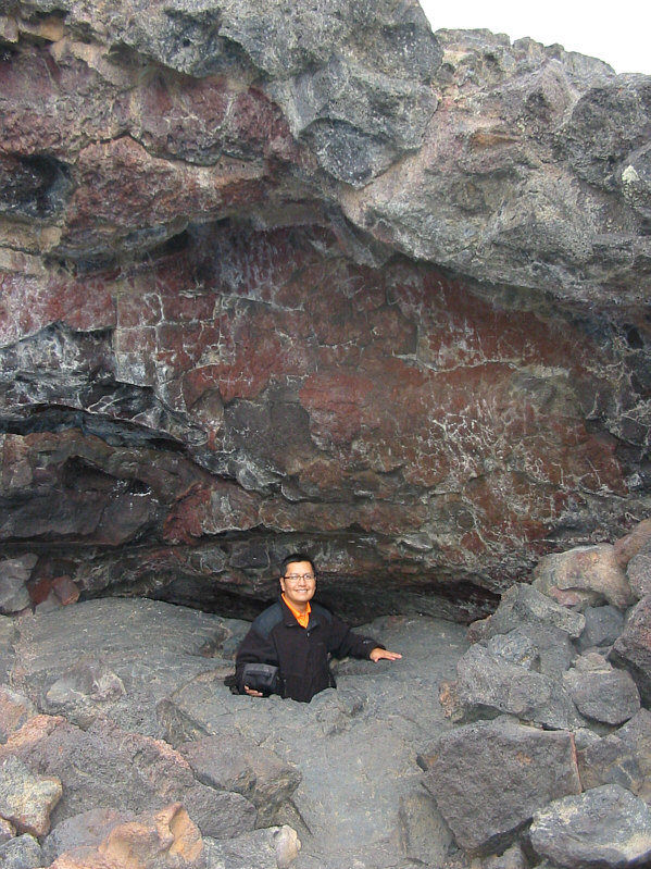 Looks kinda like I'm embedded in the lava!