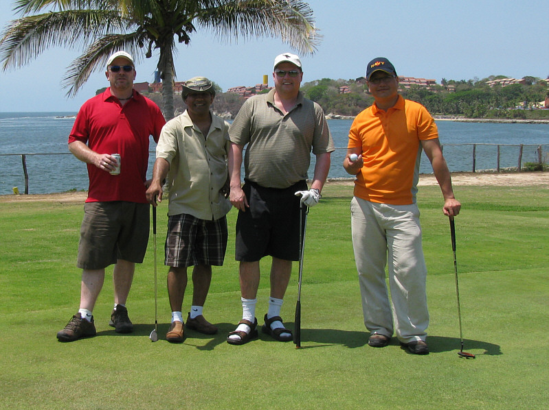 Our one-armed caddy took this photo for me.