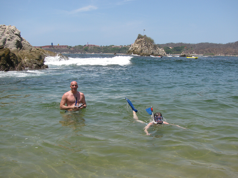 The water was much too turbulent here to see anything beyond a few feet.