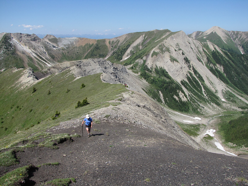 The surrounding ridges look very inviting.