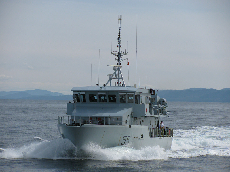 The Orca-class ships have a top speed of 20 knots.