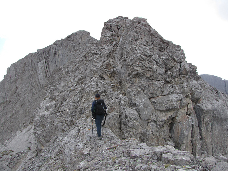 More difficult scrambling ahead...