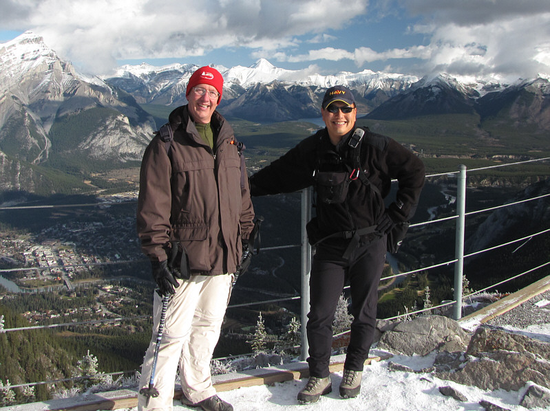 Yes, that's a GPS on my shoulder harness.  You never know if you might get lost up here... ;-)