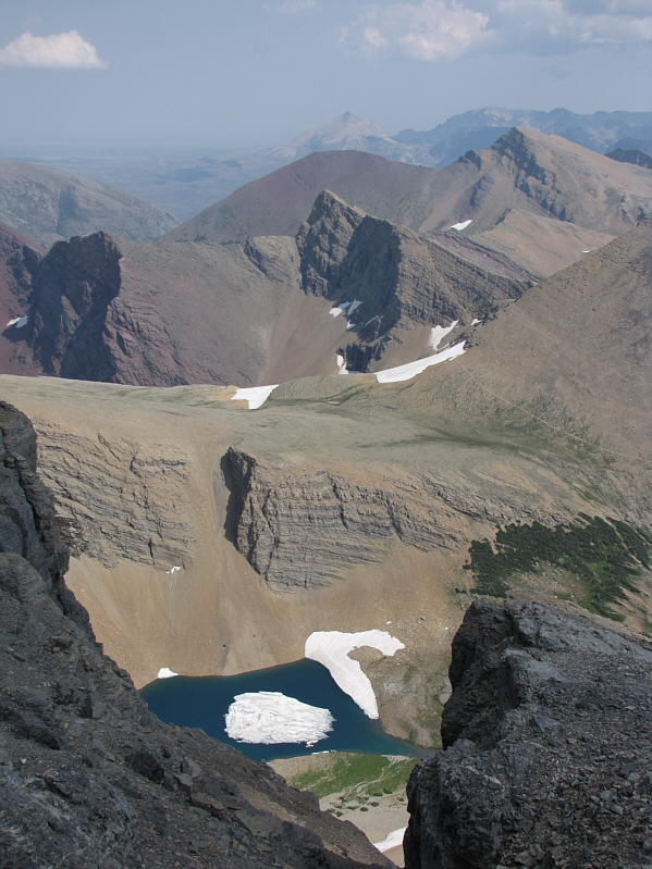 The gully that drops down in this photo looked like it might have been an easier access route though I'm not keen on going back to find out!