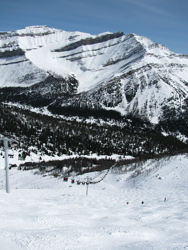 Surprisingly, this was the first time I had ever skied down Paradise Bowl.  Hard work, but I enjoyed it.