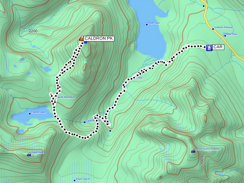 The net elevation gain is only 807 metres...
