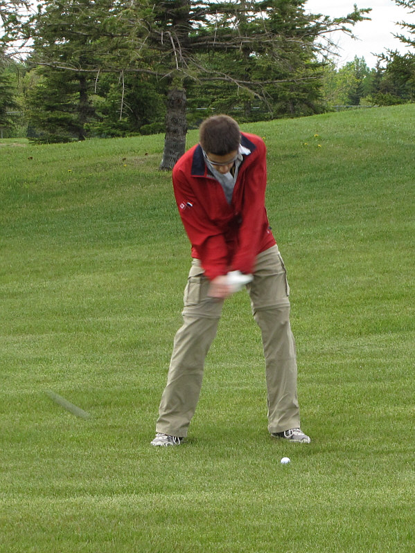 For a guy who hadn't golfed in a couple of years, Simon played pretty well on this day.