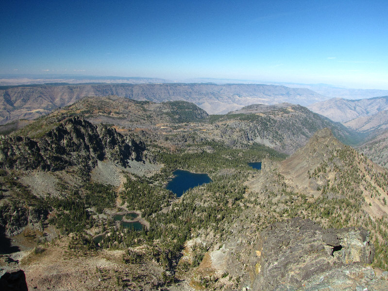 Lily Pad Lake is also visible in the photo, but it's very hard to spot. Can you find it?