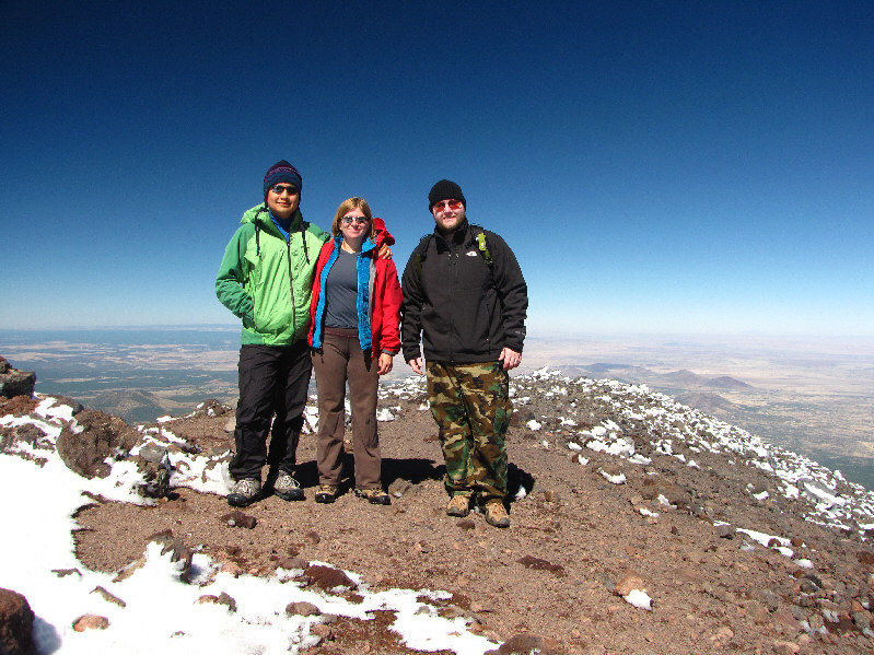 We were lucky to have the summit for ourselves albeit not for long.