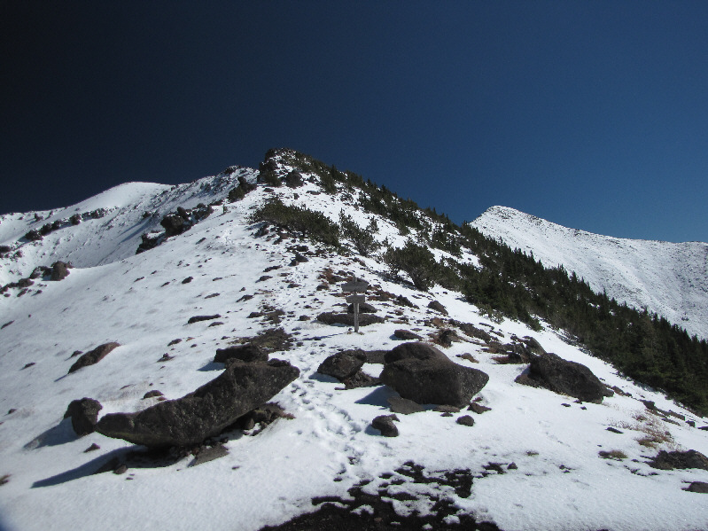 The sign indicates that this is the Weatherford Trail which is still legal to hike.