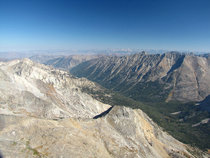 There's a road and campground somewhere down in that valley.