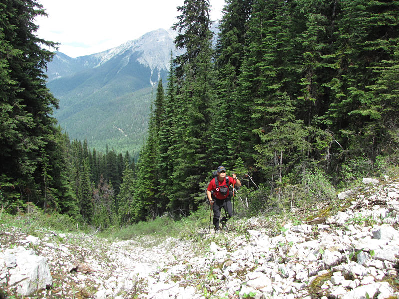 It's been a steady uphill grunt all the way from the car.