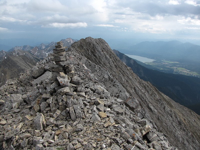 One of the intervening peaks actually looks the highest...