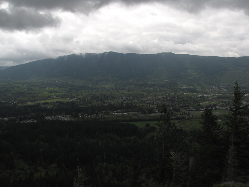 Not the most awe-inspiring view, but that's as good as it gets on this day!