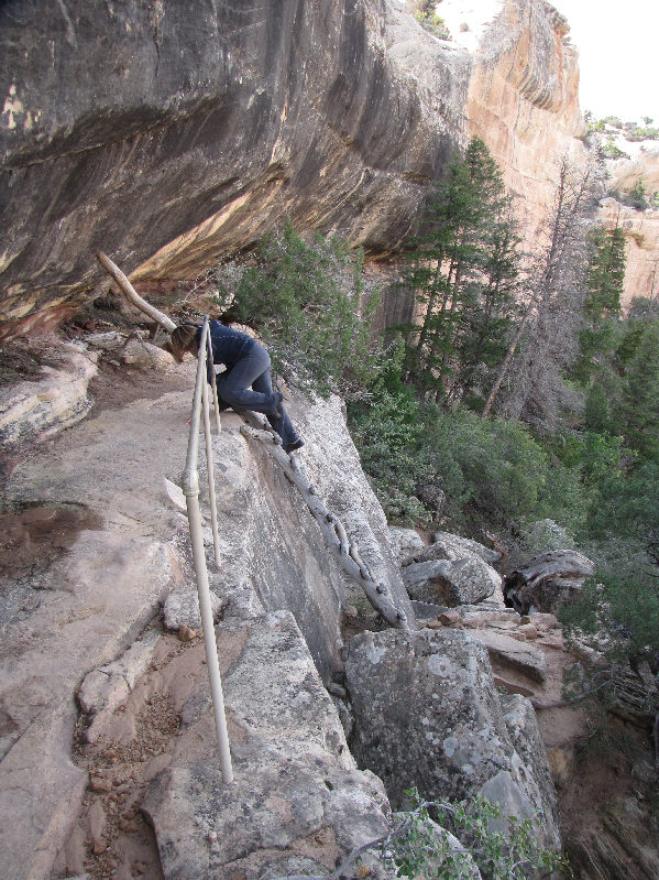 Surprisingly exposed for what is supposed to be a tourist trail.