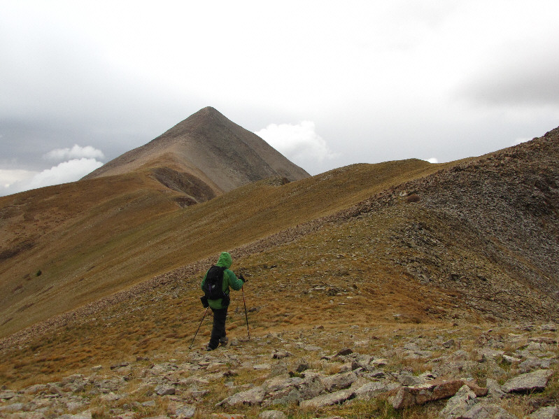 I cut across the slope here to save some needless elevation gain.