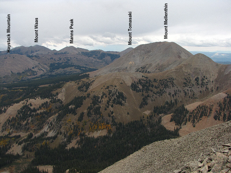 I wonder if there are some people out there who have climbed all the named summits of the La Sal Range in one go...