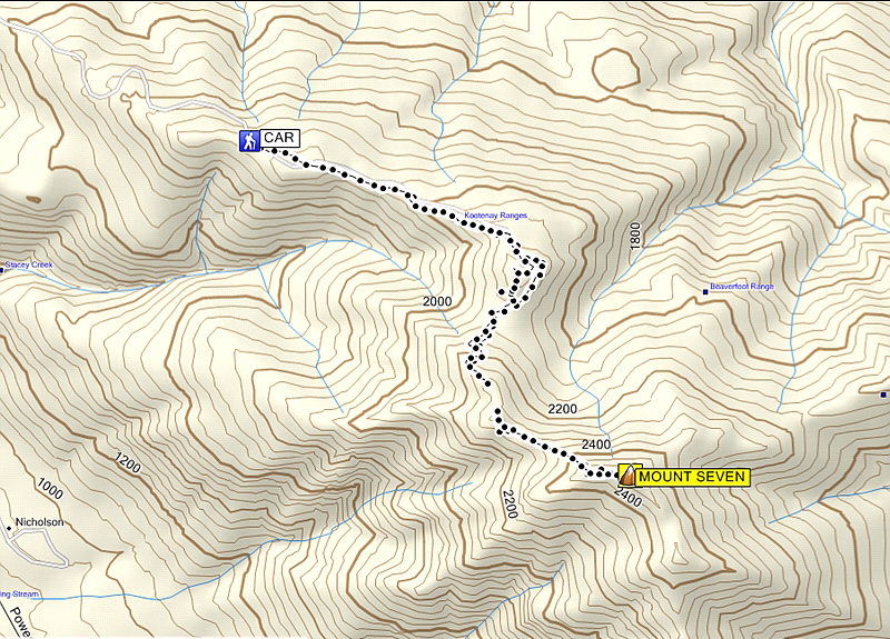 The net elevation gain was only 652 metres.