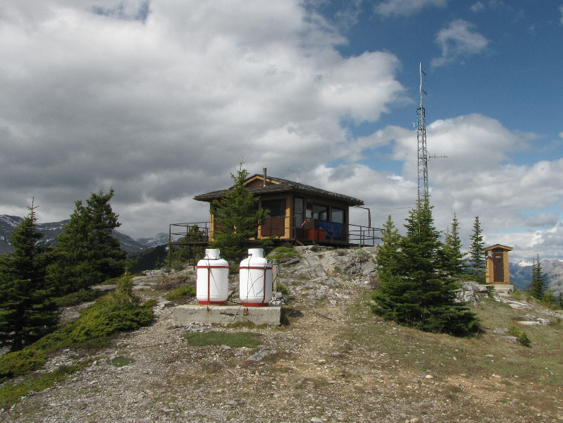 Out of respect for his privacy, we did not bother the lookout person.