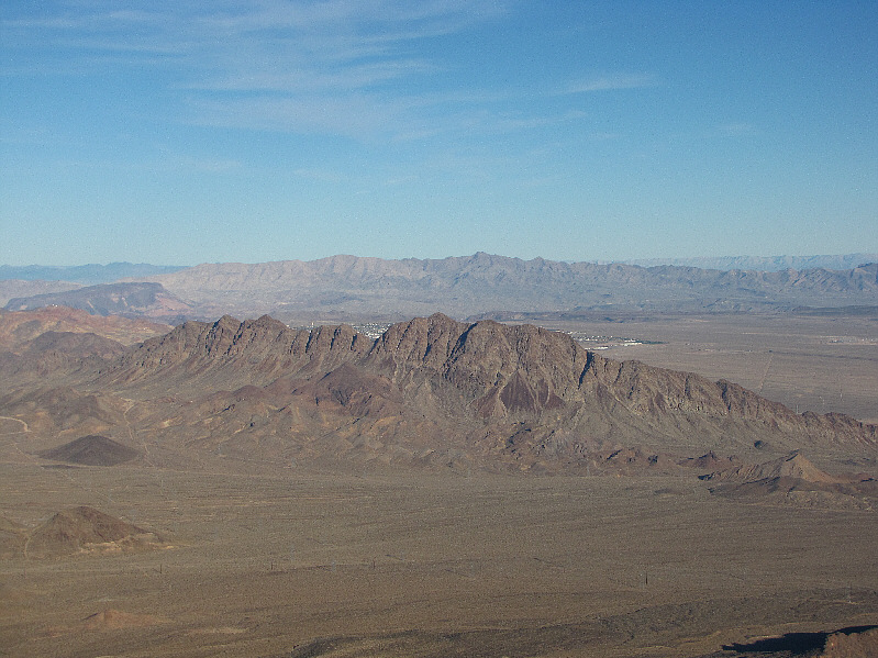 There's actually another Black Mountain (north of Boulder City) somewhere at far left although it may not be visible from this vantage point.