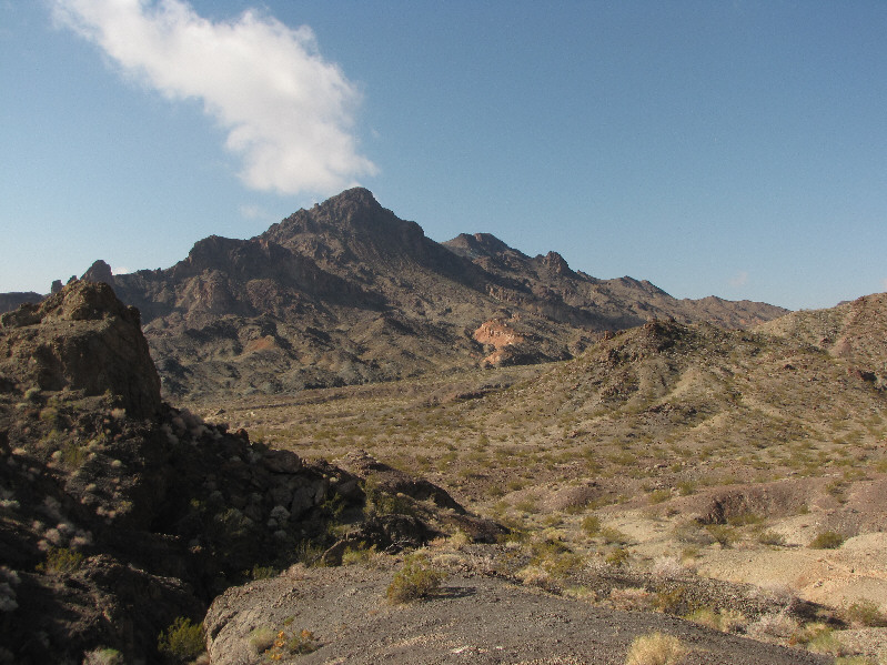 The peaks are not as high as they seem, but they are still a fair distance away.